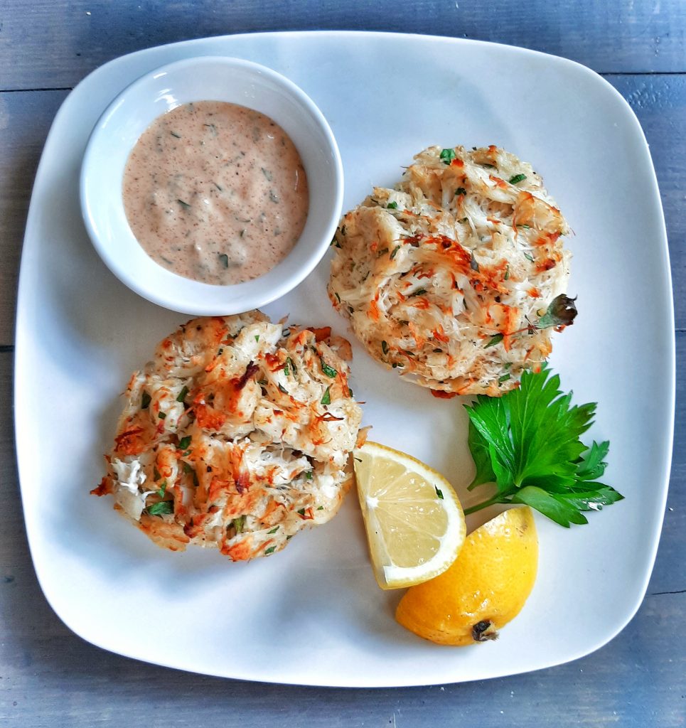 Jumbo Lump Crab Cakes Salad Recipe