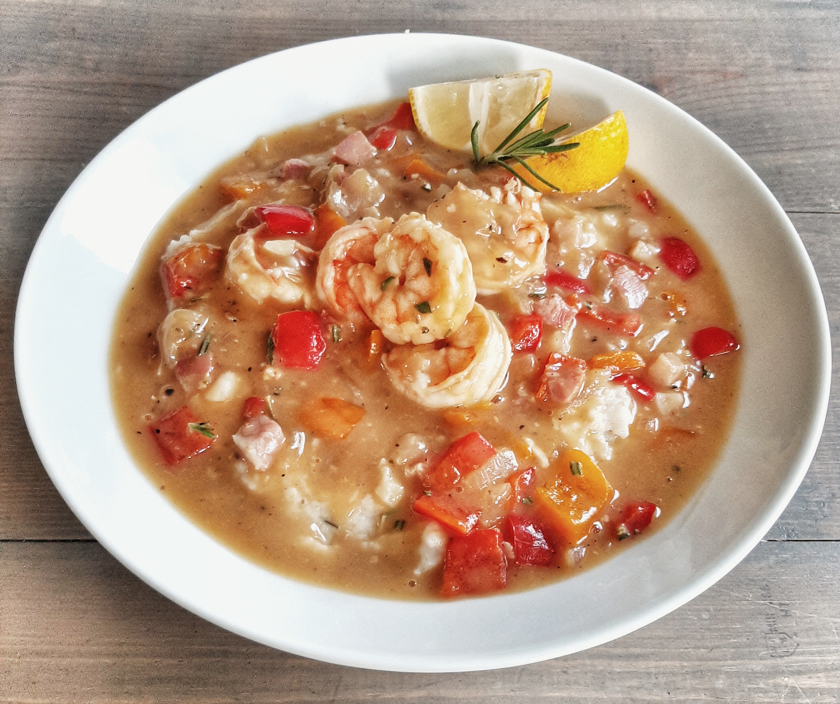 Rosemary Shrimp and “Grits” – THE PERFECTLY IMPERFECT LIFE