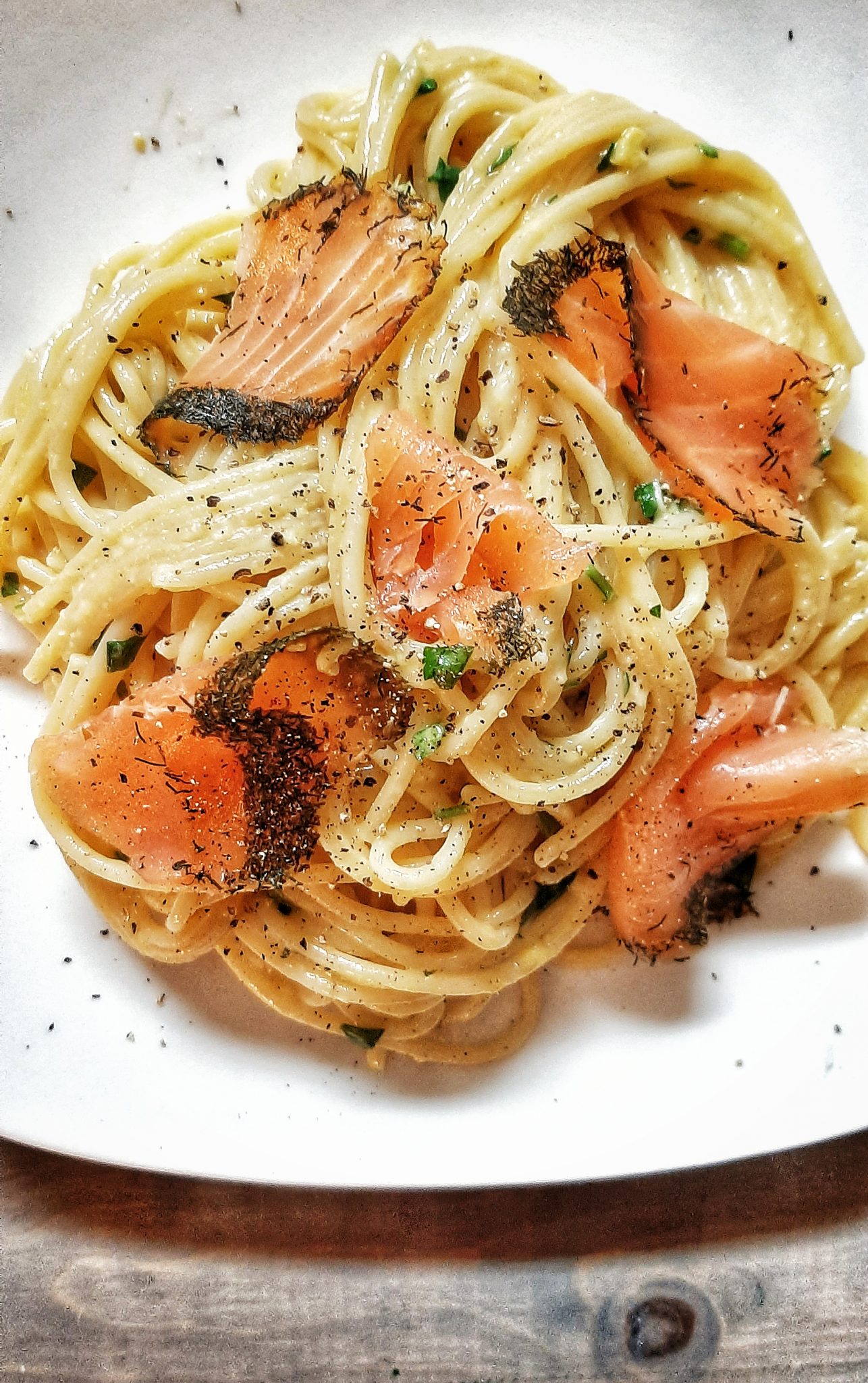 Smoked Salmon Spaghetti Carbonara The Perfectly Imperfect Life 6431