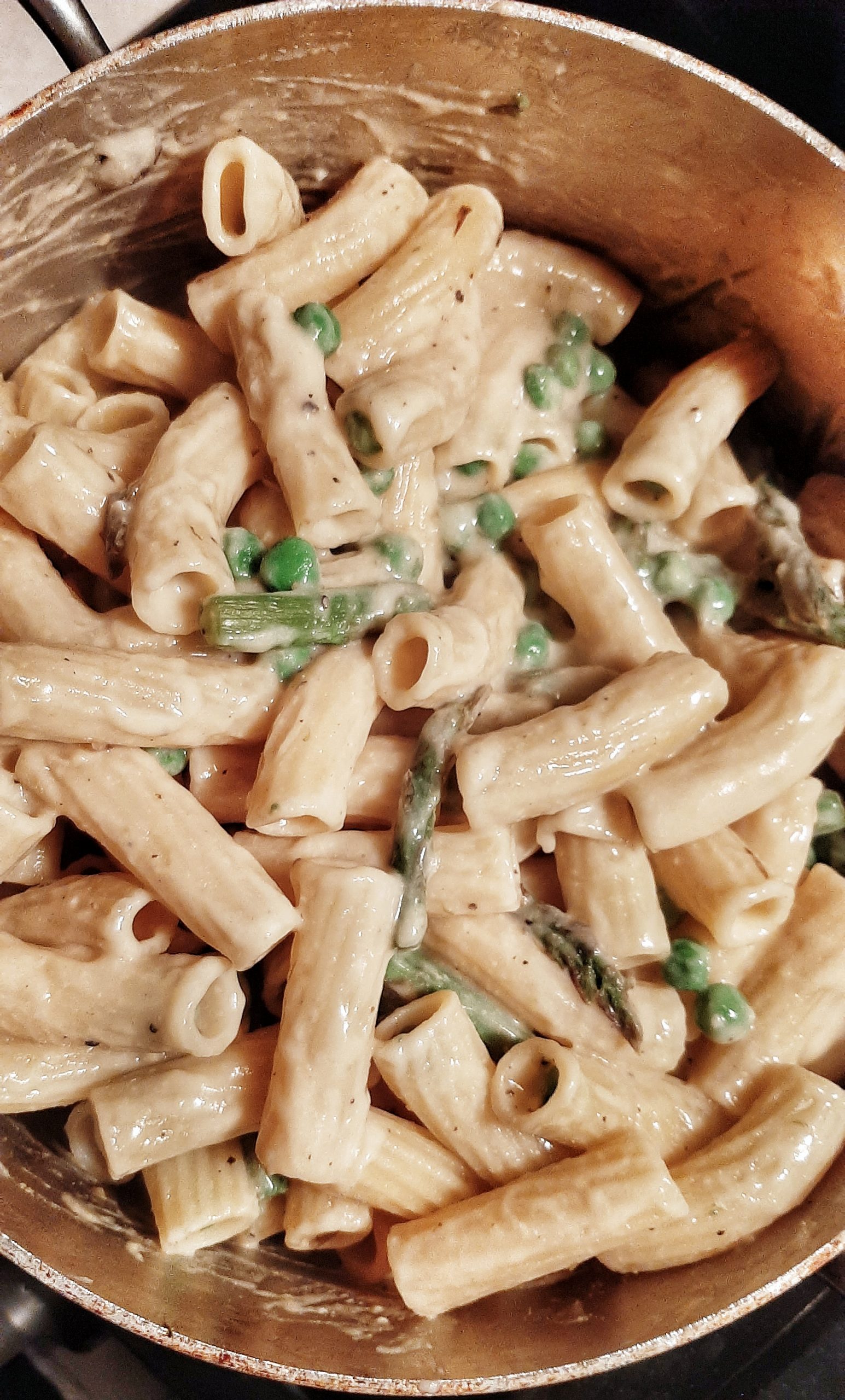 Creamy Rigatoni With Peas And Asparagus – The Perfectly Imperfect Life