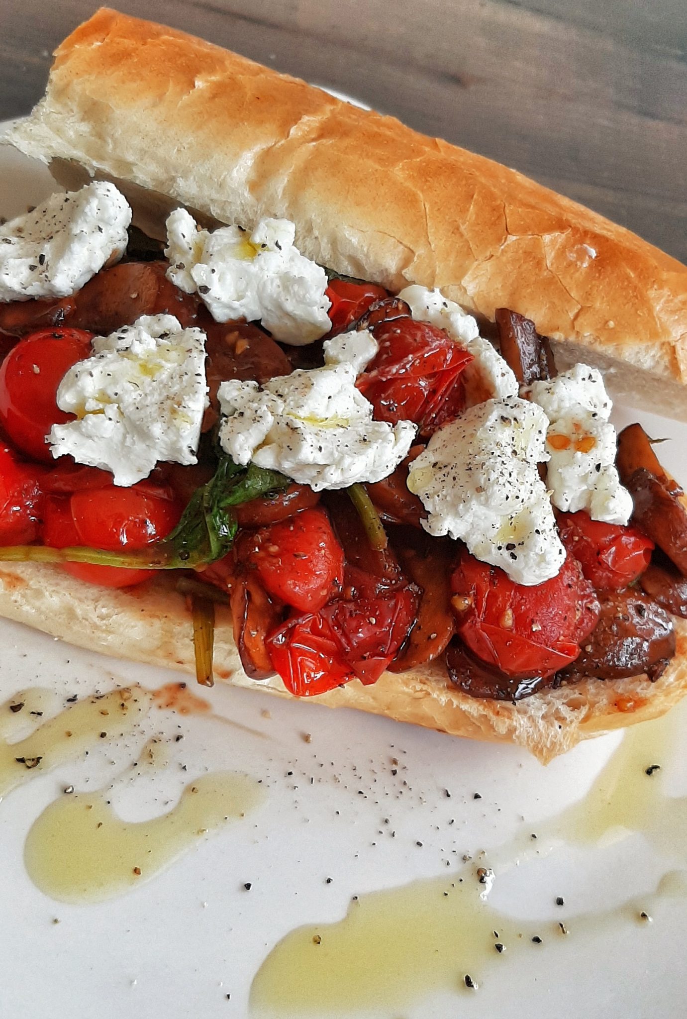 Balsamic Glazed Mushroom and Tomato Sandwich – THE PERFECTLY IMPERFECT LIFE